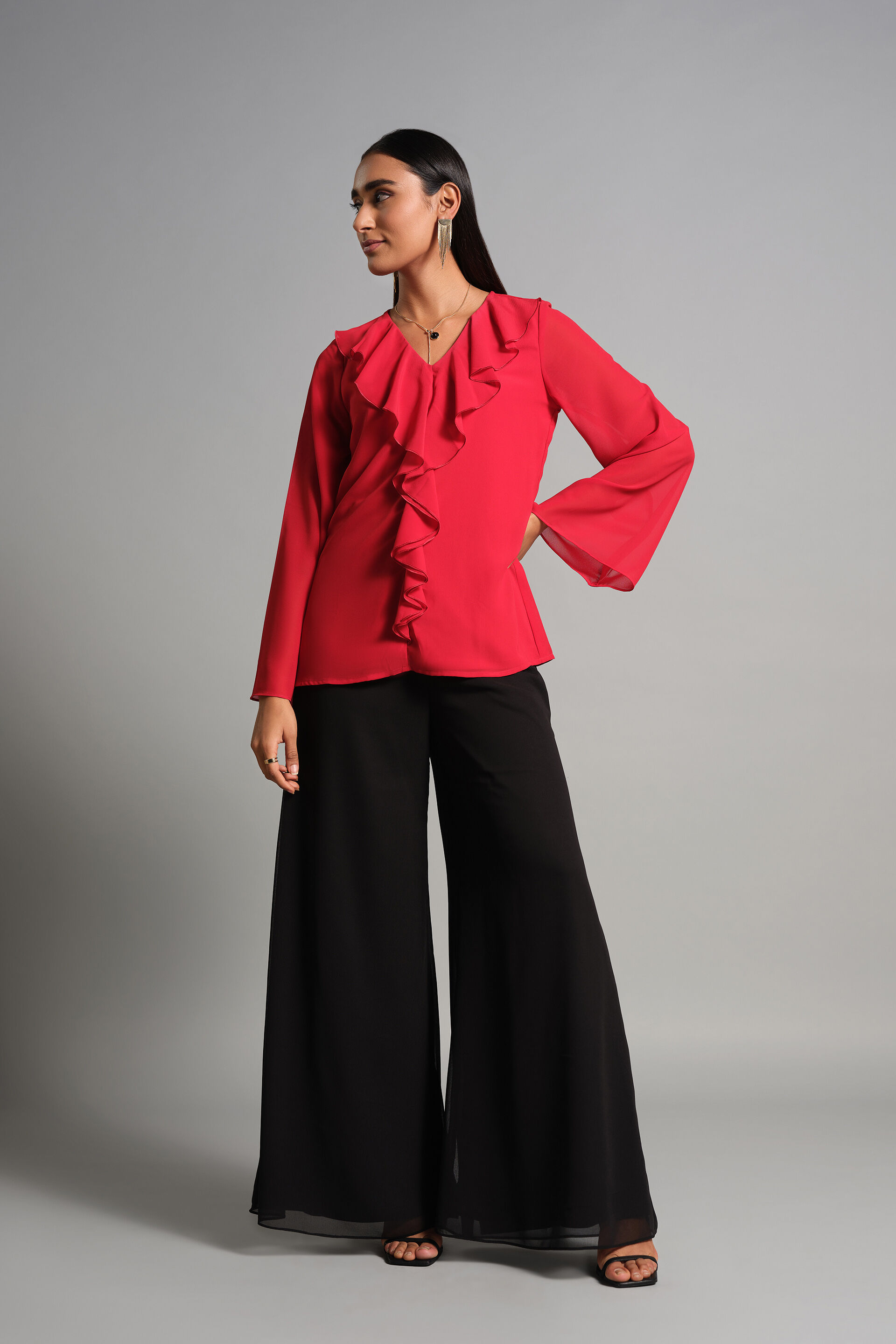 Olesia Red Top, Red, image 3